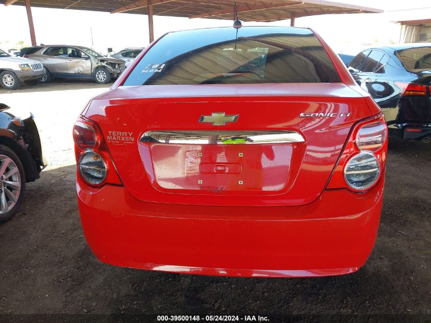 2015 Chevrolet Sonic Lt Auto VIN: 1G1JC5SH0F4124467 Lot: 39500148
