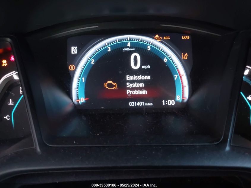 2020 Honda Civic Lx VIN: 2HGFC2F60LH505871 Lot: 39500186