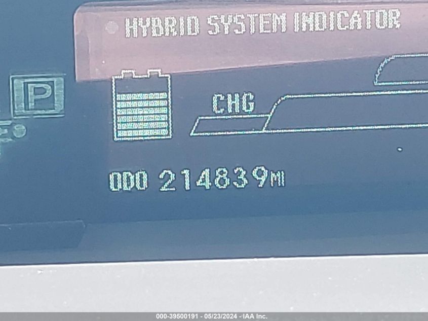 2011 Toyota Prius Two VIN: JTDKN3DU1B1476294 Lot: 39500191