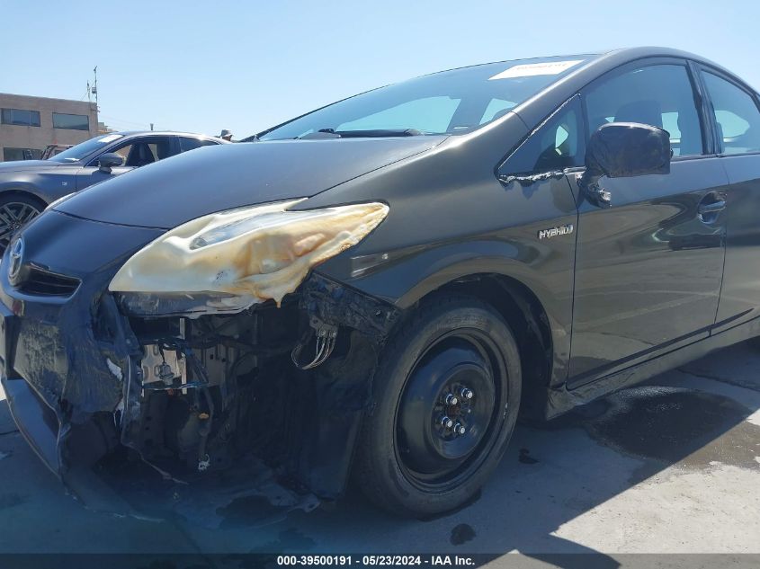 2011 Toyota Prius Two VIN: JTDKN3DU1B1476294 Lot: 39500191