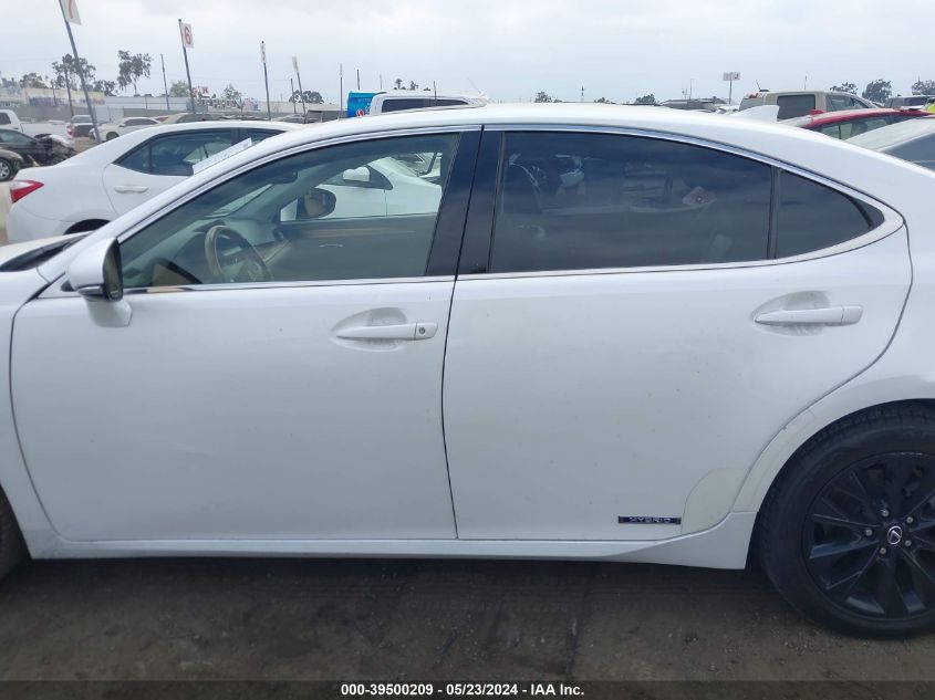 2015 Lexus Es 300H VIN: JTHBW1GG8F2091806 Lot: 39500209