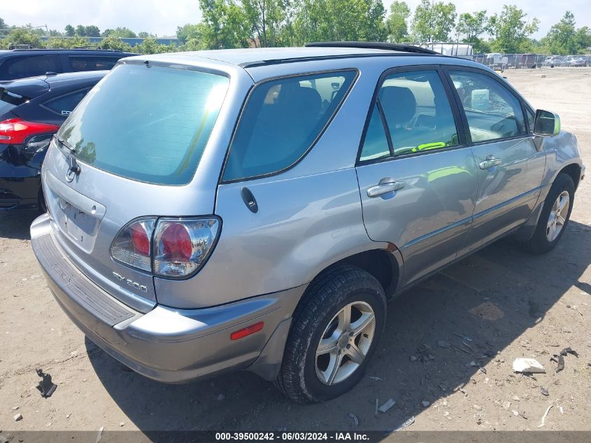 2002 Lexus Rx 300 VIN: JTJHF10U820285198 Lot: 39500242