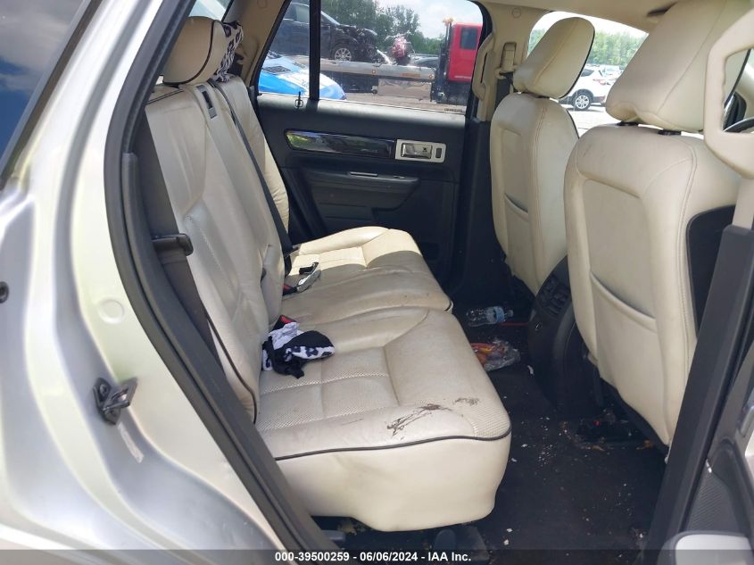 2010 Lincoln Mkx VIN: 2LMDJ8JC7ABJ10873 Lot: 39500259