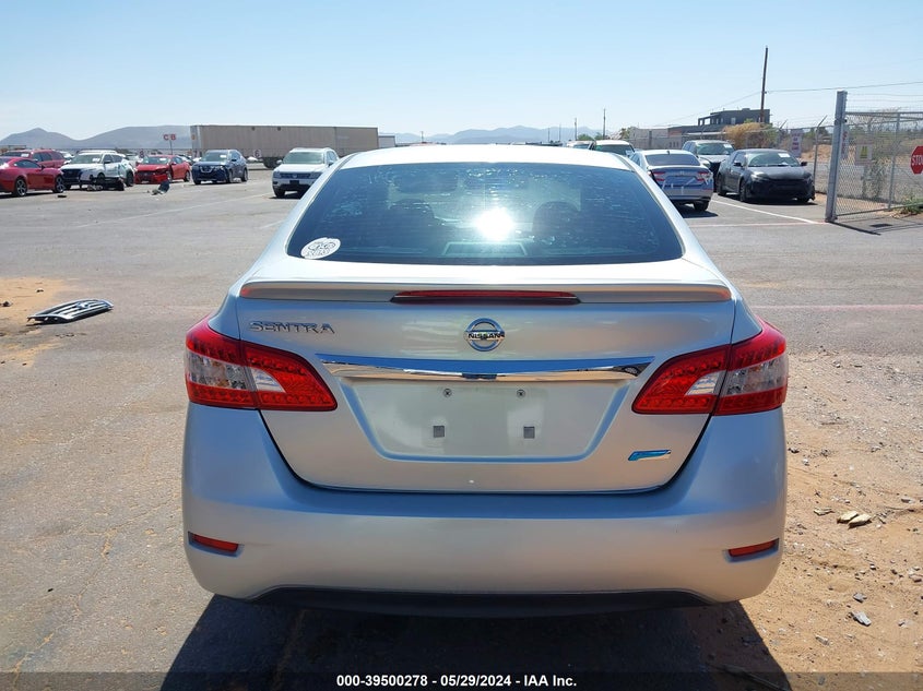 2014 Nissan Sentra Sv VIN: 1N4AB7AP0EN854599 Lot: 39500278