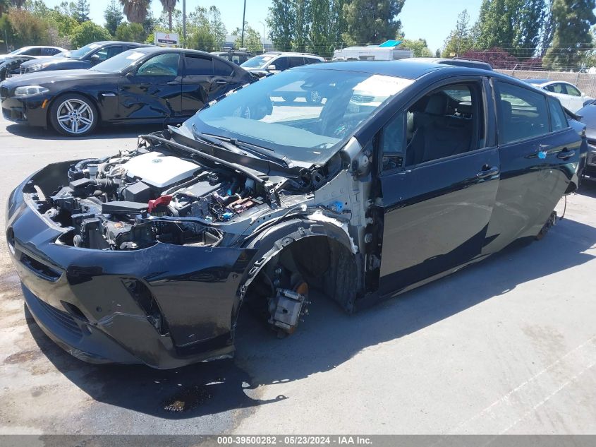 2022 Toyota Prius Xle VIN: JTDKAMFU2N3161074 Lot: 39500282