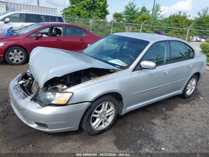 2005 Subaru Legacy 2.5I VIN: 4S3BL616556226142 Lot: 39500300