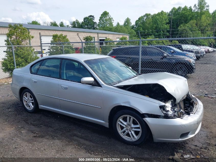 2005 Subaru Legacy 2.5I VIN: 4S3BL616556226142 Lot: 39500300