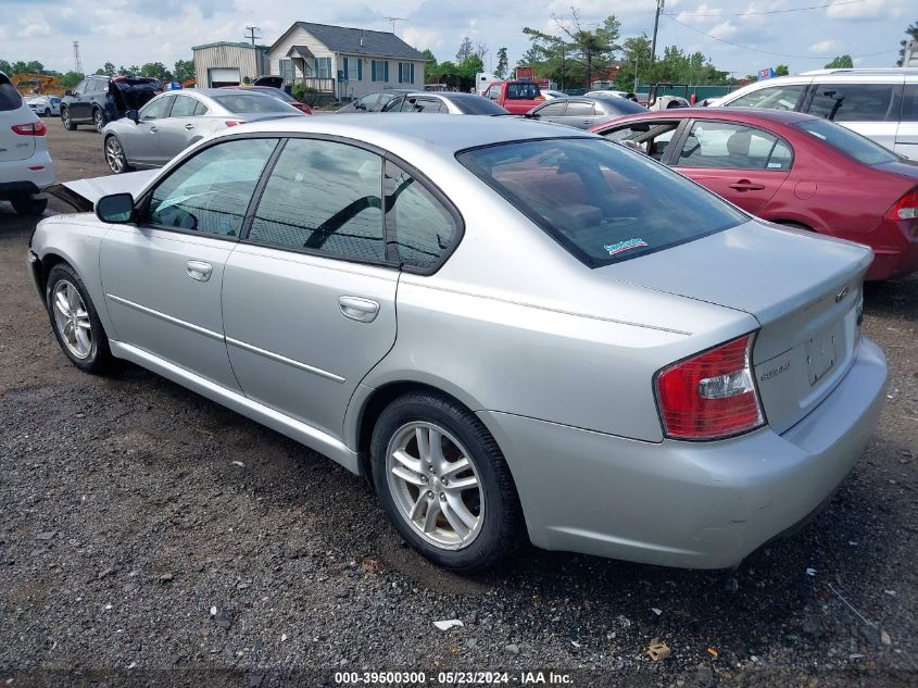 2005 Subaru Legacy 2.5I VIN: 4S3BL616556226142 Lot: 39500300