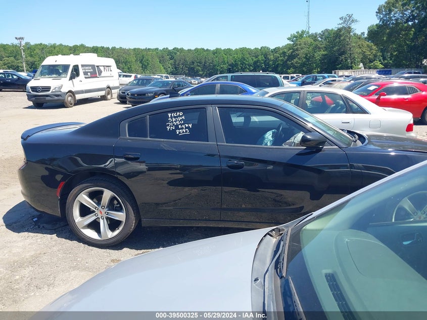 2018 Dodge Charger Sxt Plus Rwd VIN: 2C3CDXHG0JH188595 Lot: 39500325