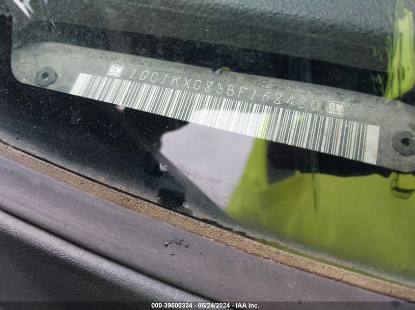 2011 Chevrolet Silverado 2500Hd Lt VIN: 1GC1KXC83BF168420 Lot: 39500334