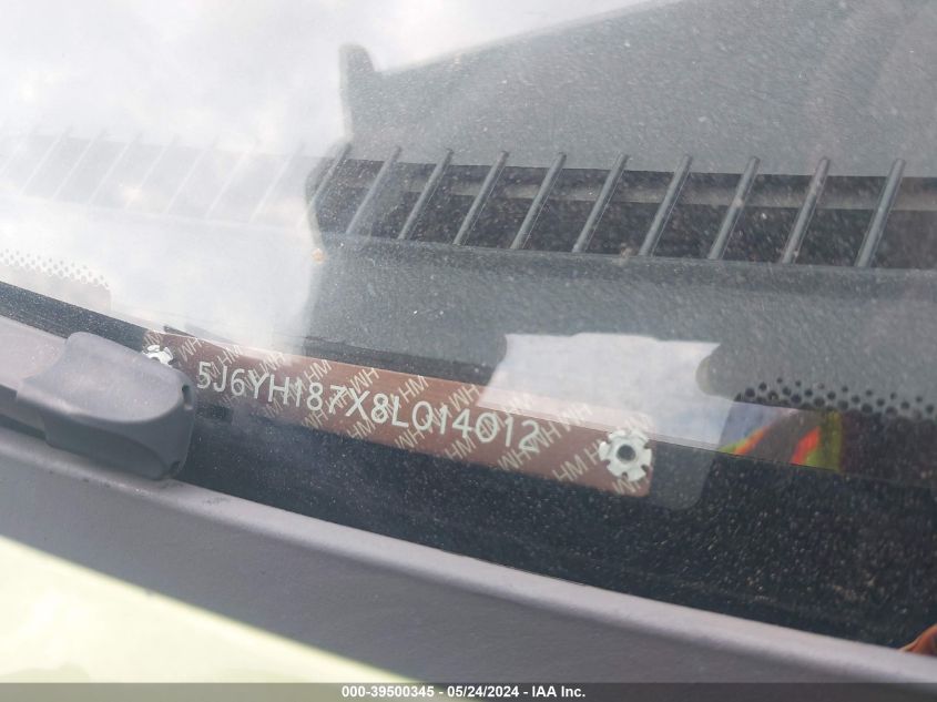 2008 Honda Element Ex VIN: 5J6YH187X8L014012 Lot: 39500345