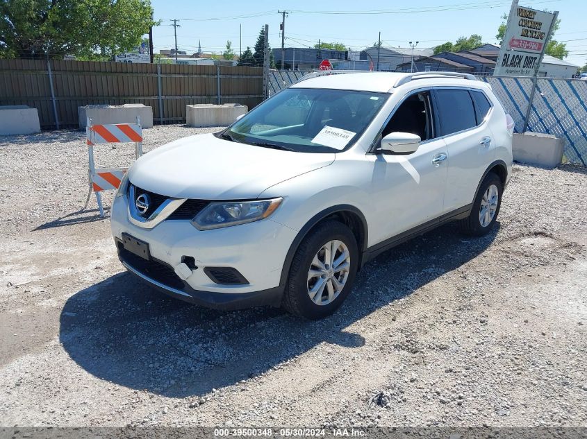 2014 Nissan Rogue Sv VIN: 5N1AT2MV4EC753626 Lot: 39500348