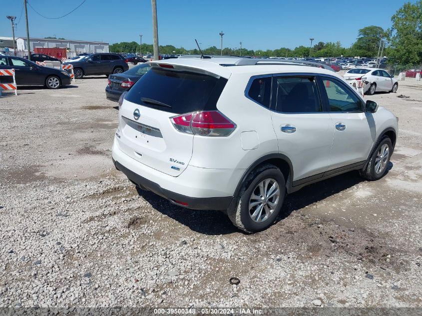 2014 Nissan Rogue Sv VIN: 5N1AT2MV4EC753626 Lot: 39500348