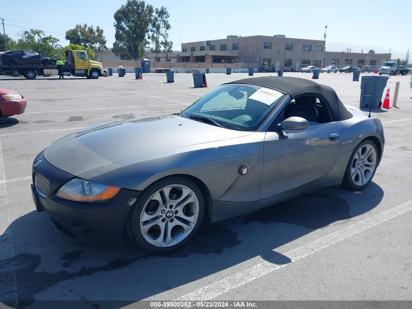 2003 BMW Z4 3.0I VIN: 4USBT53473LU00386 Lot: 39500352