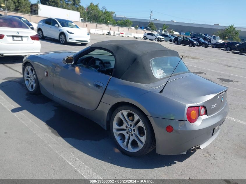 2003 BMW Z4 3.0I VIN: 4USBT53473LU00386 Lot: 39500352