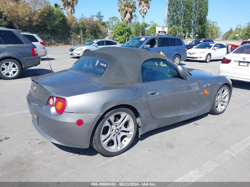 2003 BMW Z4 3.0I VIN: 4USBT53473LU00386 Lot: 39500352