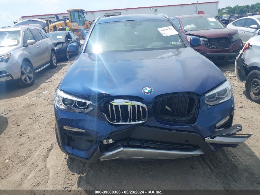 2019 BMW X3 xDrive30I VIN: 5UXTR9C59KLD94549 Lot: 39500355