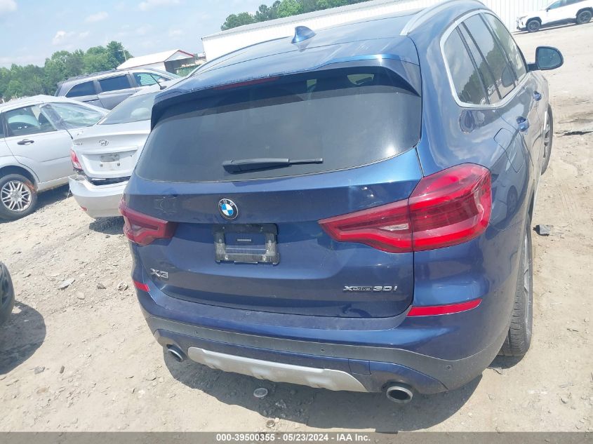 2019 BMW X3 xDrive30I VIN: 5UXTR9C59KLD94549 Lot: 39500355