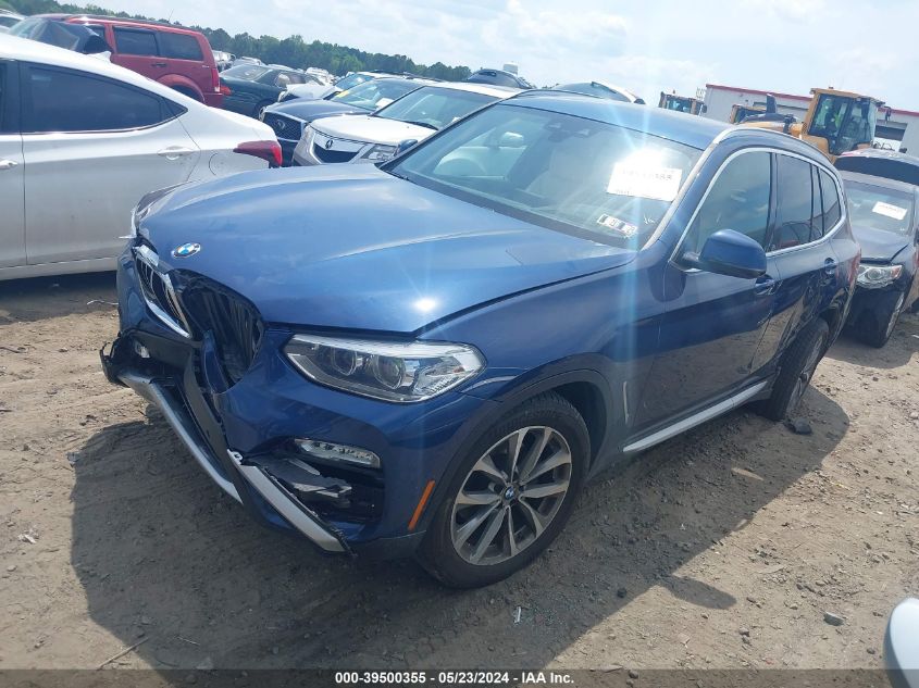 2019 BMW X3 xDrive30I VIN: 5UXTR9C59KLD94549 Lot: 39500355