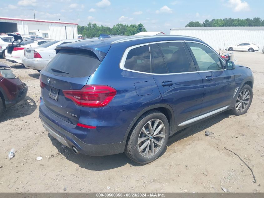 2019 BMW X3 xDrive30I VIN: 5UXTR9C59KLD94549 Lot: 39500355