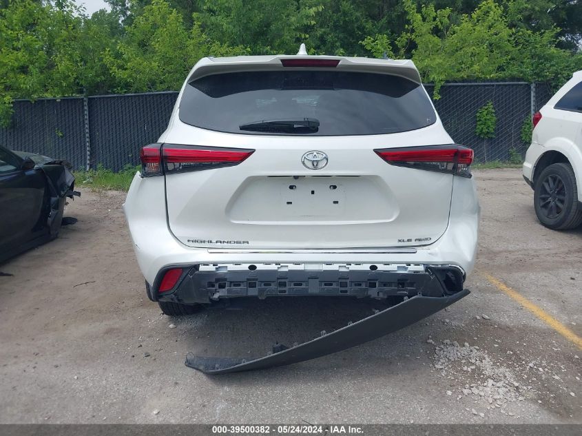 2020 Toyota Highlander Xle VIN: 5TDHZRBH3LS053101 Lot: 39500382