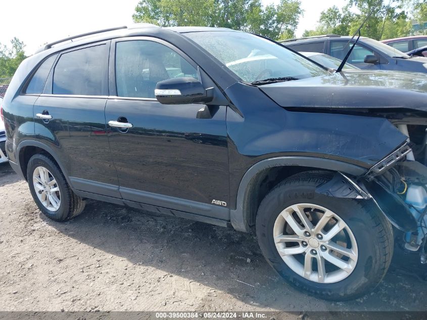 2015 Kia Sorento Lx VIN: 5XYKTDA66FG652246 Lot: 39500384