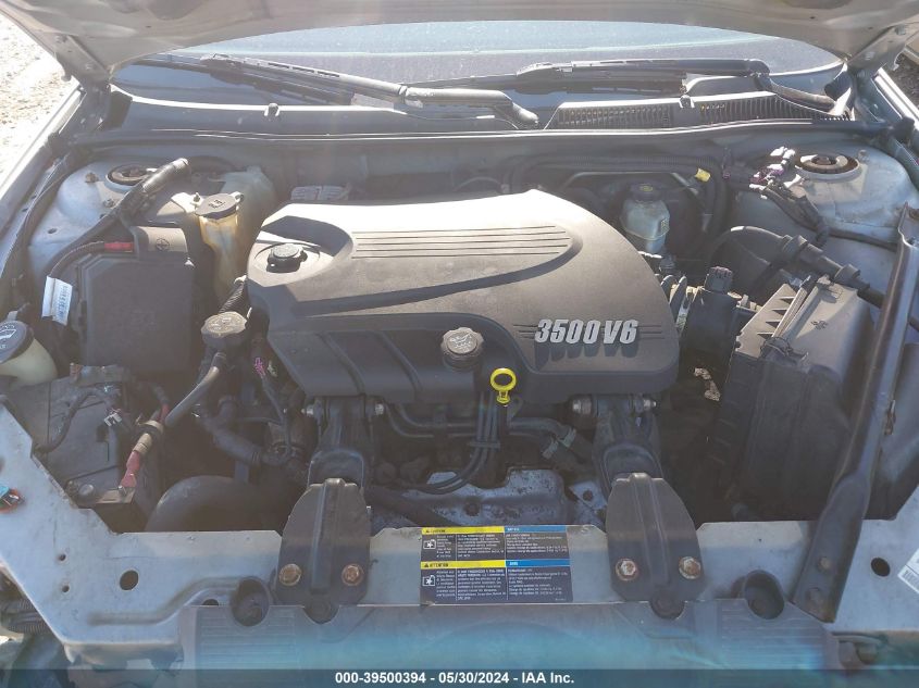 2006 Chevrolet Impala Lt VIN: 2G1WT58K569253598 Lot: 39500394