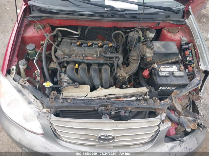 2004 Toyota Corolla Ce VIN: 2T1BR32E74C280780 Lot: 39500399