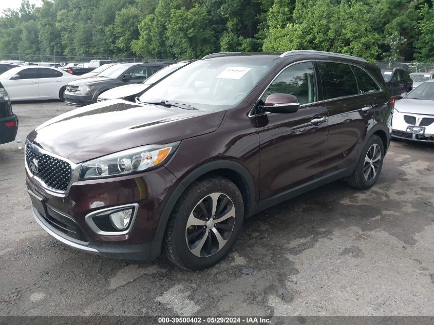 2016 Kia Sorento 3.3L Ex VIN: 5XYPH4A55GG045609 Lot: 39500402