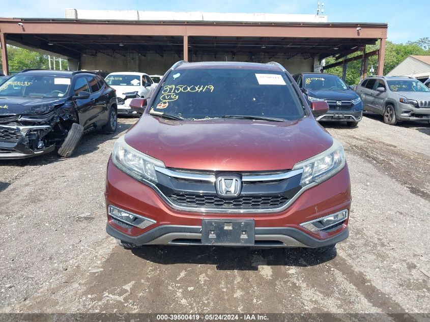 2015 Honda Cr-V Exl VIN: 2HKRM4H72FH616444 Lot: 39500419