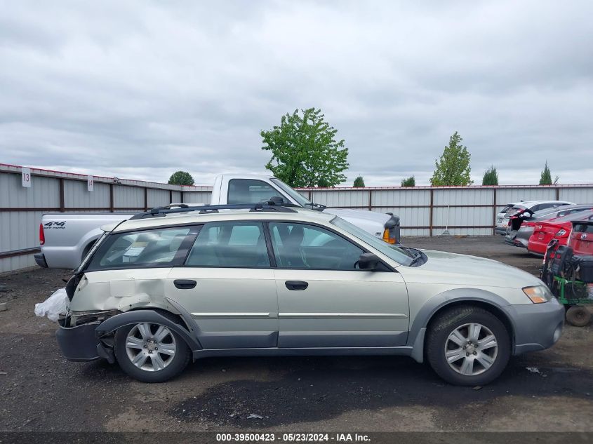 2005 Subaru Outback 2.5I VIN: 4S4BP61C157382016 Lot: 39500423