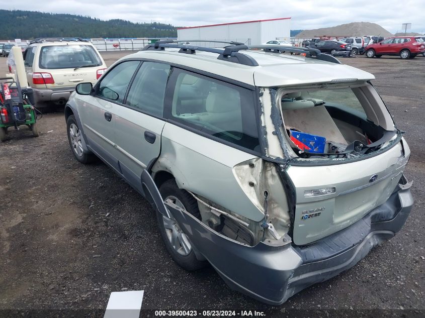 2005 Subaru Outback 2.5I VIN: 4S4BP61C157382016 Lot: 39500423