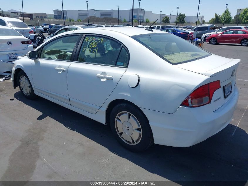 2008 Honda Civic Hybrid VIN: JHMFA36258S009423 Lot: 39500444