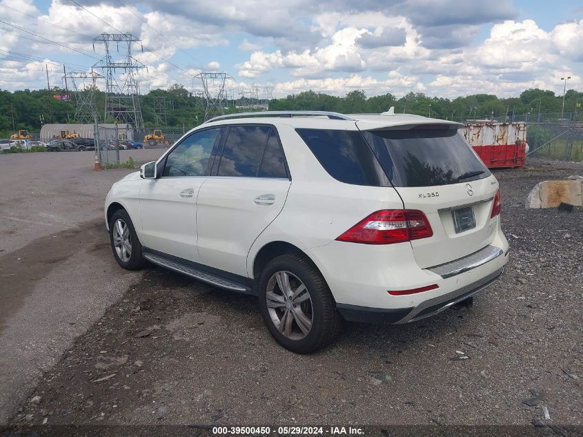 2013 Mercedes-Benz Ml 350 4Matic VIN: 4JGDA5HB4DA165479 Lot: 39500450