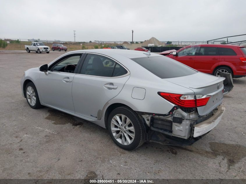 2013 Lexus Es 300H 300H VIN: JTHBW1GG9D2036679 Lot: 39500451