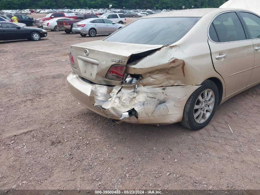 2003 Lexus Es 300 VIN: JT8BF30G630098072 Lot: 39500485