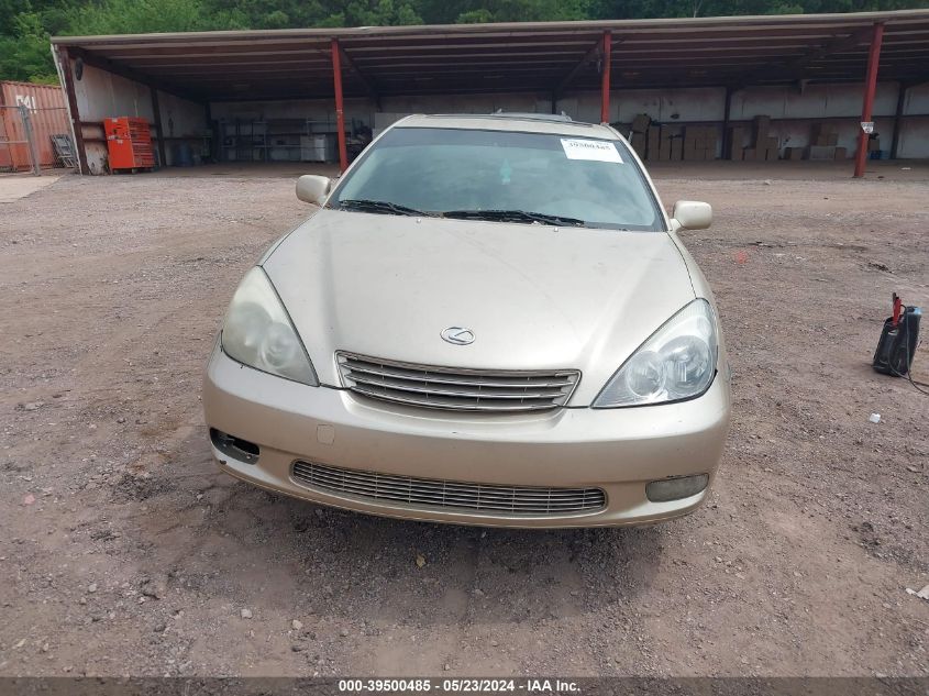 2003 Lexus Es 300 VIN: JT8BF30G630098072 Lot: 39500485