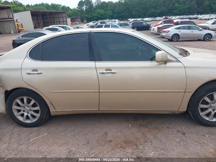 2003 Lexus Es 300 VIN: JT8BF30G630098072 Lot: 39500485