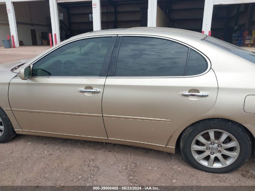 2003 Lexus Es 300 VIN: JT8BF30G630098072 Lot: 39500485