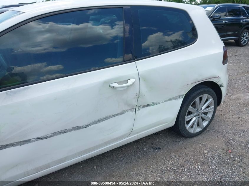 2012 Volkswagen Golf Tdi 2-Door VIN: WVWMM7AJ4CW046857 Lot: 39500494