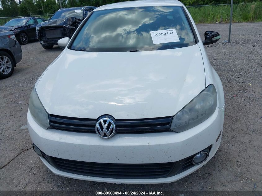 2012 Volkswagen Golf Tdi 2-Door VIN: WVWMM7AJ4CW046857 Lot: 39500494