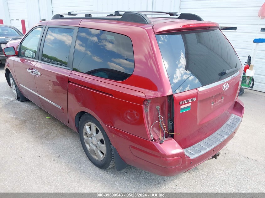 2007 Hyundai Entourage Gls/Limited/Se VIN: KNDMC233376038646 Lot: 39500543