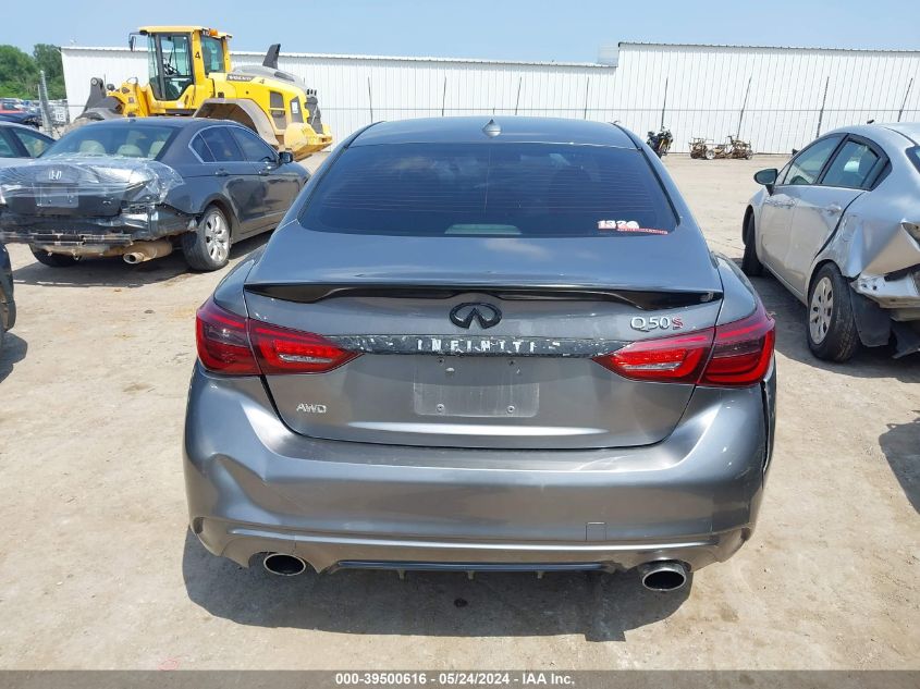 2019 Infiniti Q50 3.0T Luxe VIN: JN1EV7AR4KM591378 Lot: 39500616