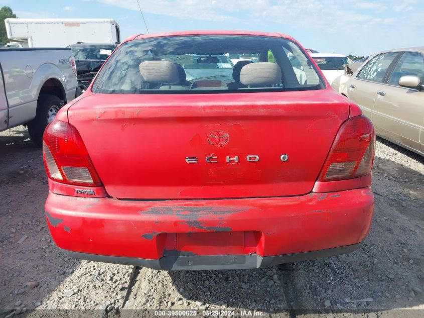 2002 Toyota Echo VIN: JTDAT123220249637 Lot: 39500625