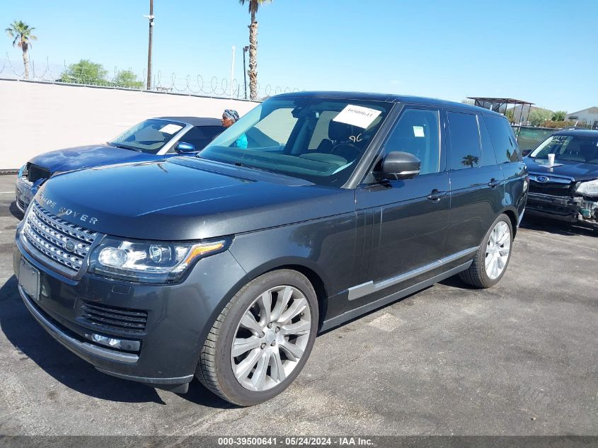 2015 Land Rover Range Rover 5.0L V8 Supercharged VIN: SALGS2TF2FA218909 Lot: 39500641