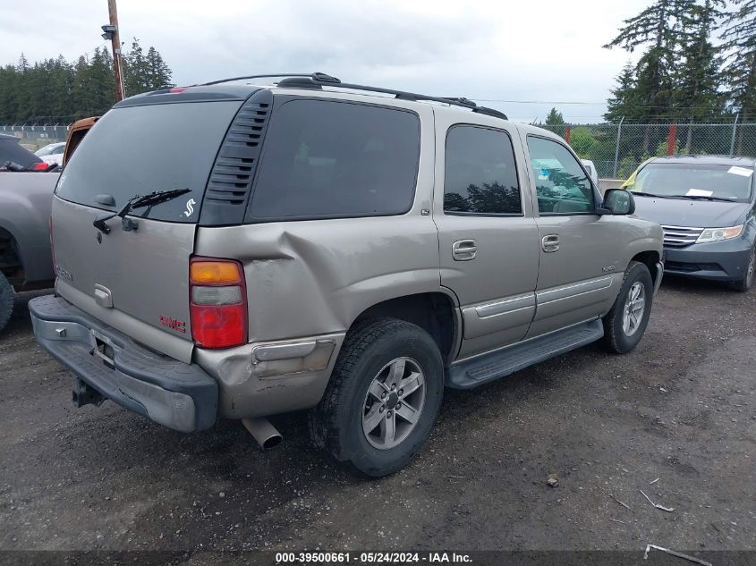 2001 GMC Yukon Slt VIN: 1GKEK13T81J125873 Lot: 39500661