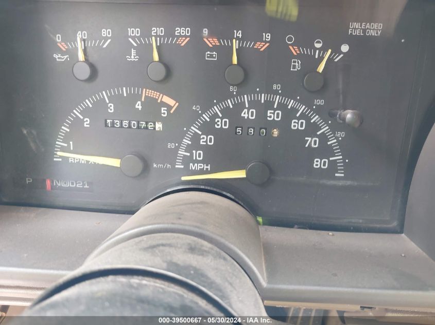 1994 Chevrolet Gmt-400 C1500 VIN: 2GBEC19K6R1142186 Lot: 39500667