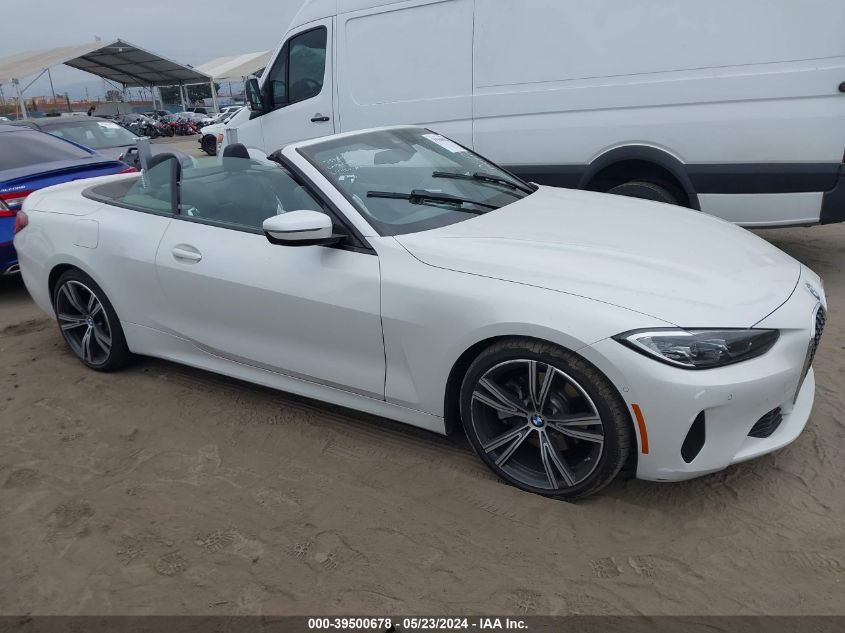 2023 BMW 430I VIN: WBA23AT07PCM47805 Lot: 39500678