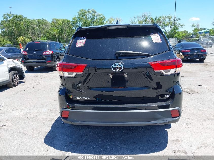2019 Toyota Highlander Le Plus VIN: 5TDZZRFH2KS347019 Lot: 39500694