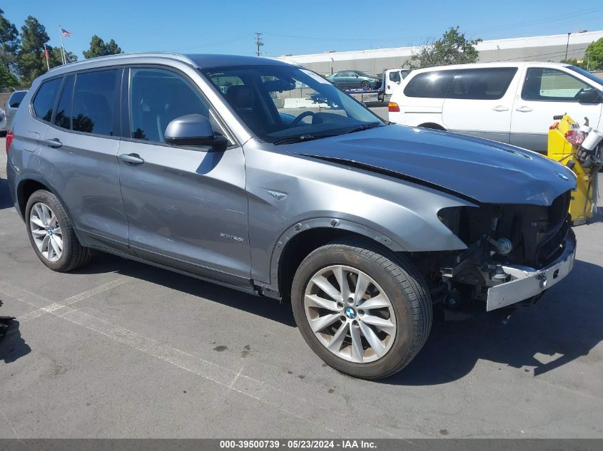 2017 BMW X3 xDrive28I VIN: 5UXWX9C56H0T01268 Lot: 39500739